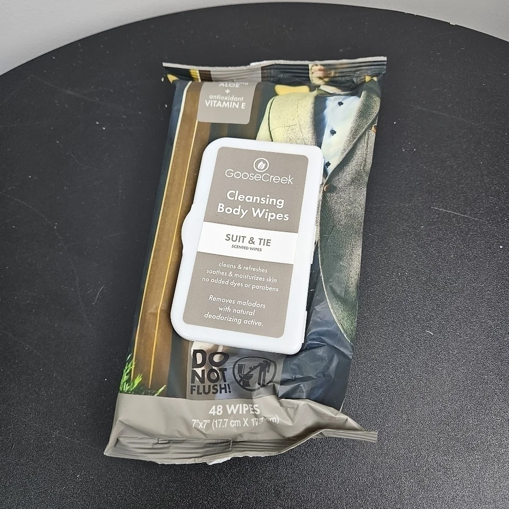 Goose Creek Suit & Tie Cleansing Body Wipes 48 Count